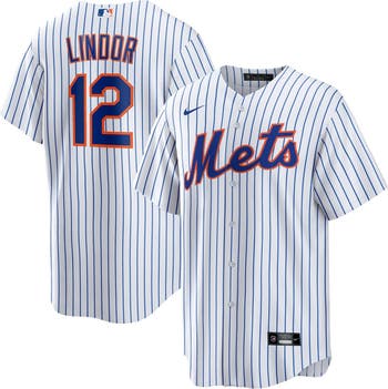 Nike Men's Nike Francisco Lindor White New York Mets Home Replica Player  Jersey