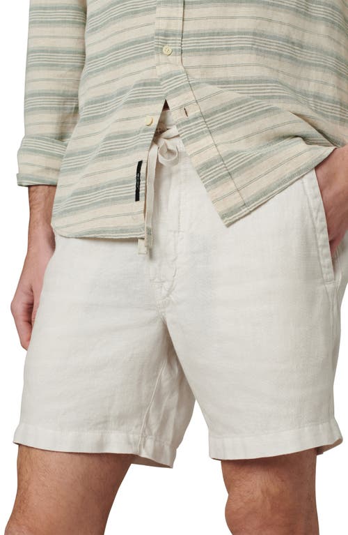 Joe's Emerson Linen Shorts In White Sands