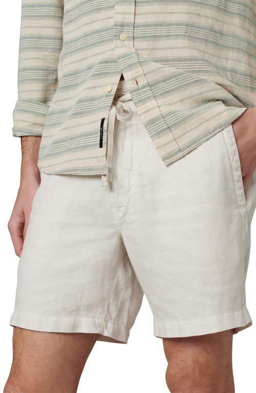 Shop Joe's Emerson Linen Shorts In White Sands