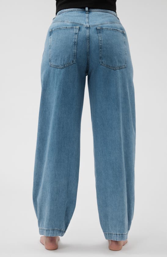 Shop & Other Stories Bloom Cut Barrel Leg Jeans In Medium Powdery Blue