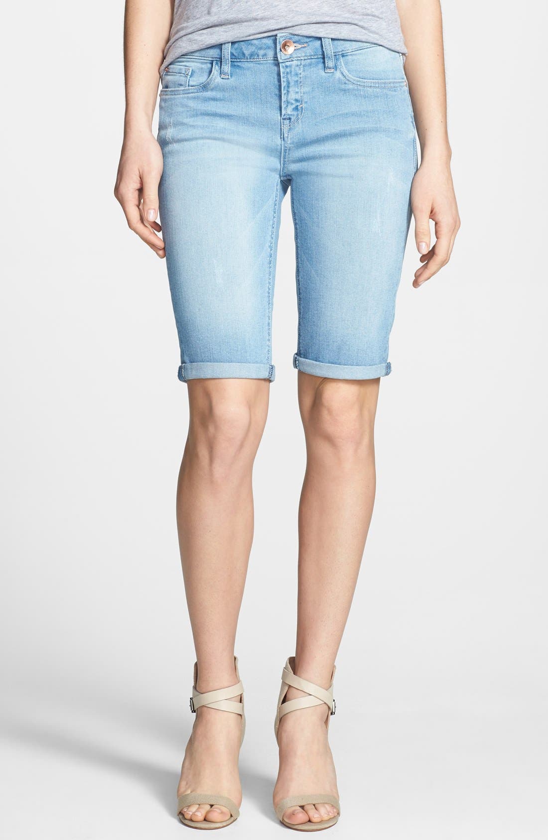 kensie Denim Bermuda Shorts Nordstrom