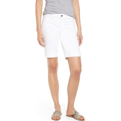 Jen7 By 7 For All Mankind Denim Bermuda Shorts, White