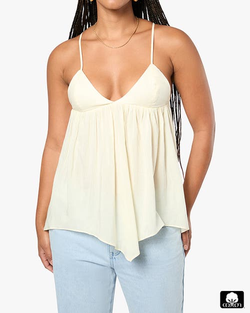 Weworewhat Flowy Triangle Cami Top In Ivory