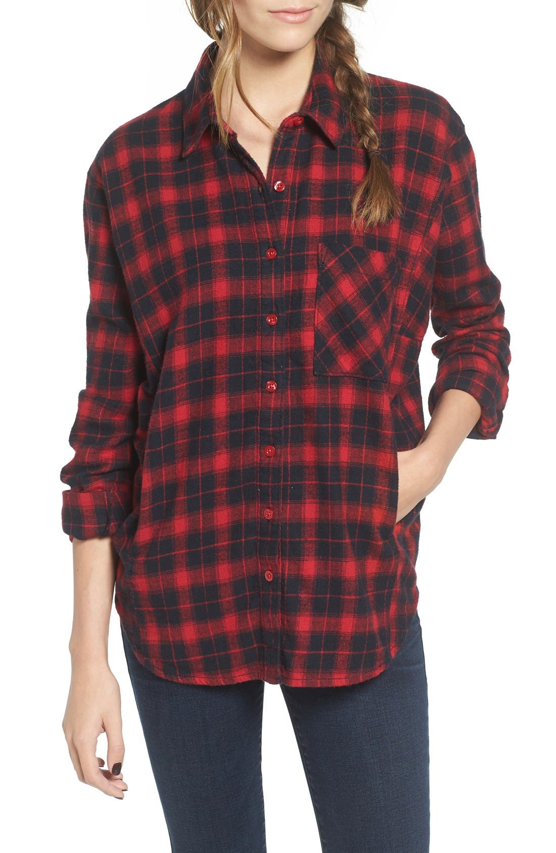 BP. Plaid Flannel Shirt Nordstrom