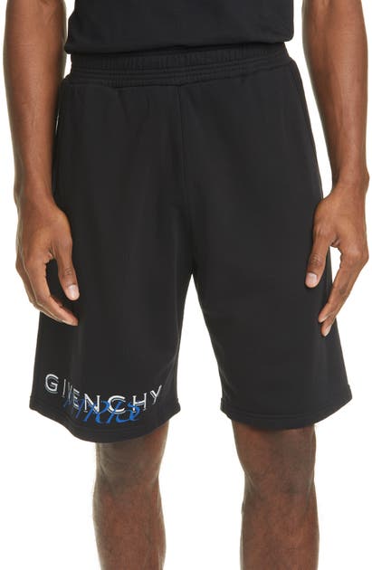 GIVENCHY BOXING FIT AMORE PRINT SHORTS,BM50K930AF