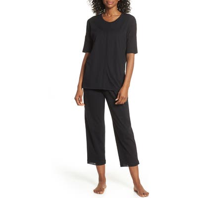 Naked Crop Pajamas, Black