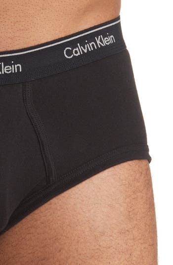 Calvin Klein Cotton Classics Hip Brief 4-Pack Black NB4004-001/001