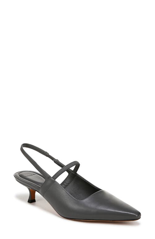 VINCE VINCE VENICE SLINGBACK POINTED TOE KITTEN HEEL PUMP