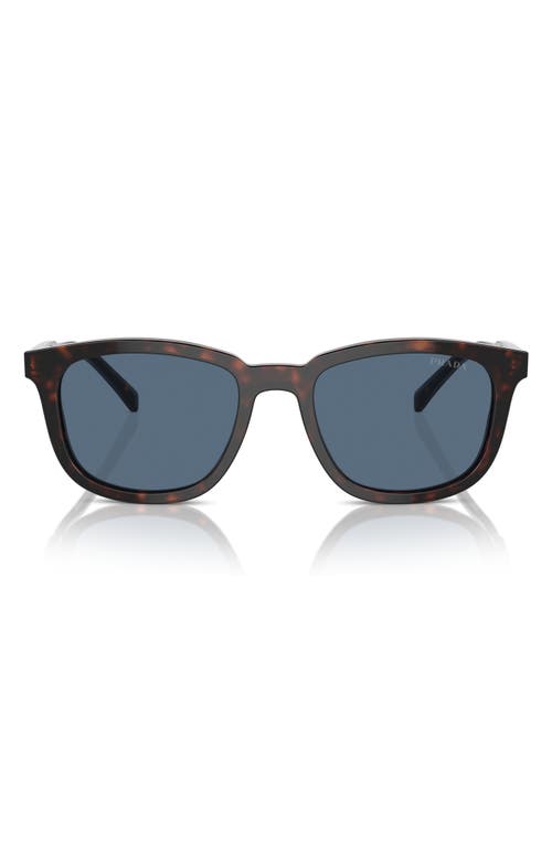 Prada 55mm Pillow Sunglasses In Brown/dark Blue