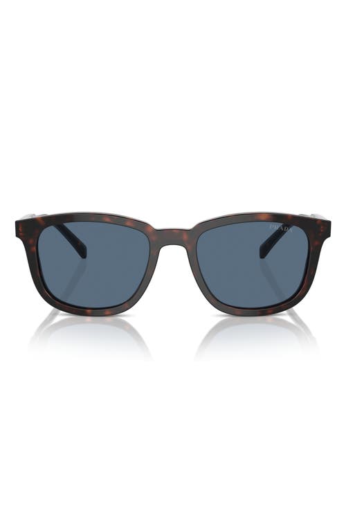 Shop Prada 55mm Pillow Sunglasses In Brown/dark Blue