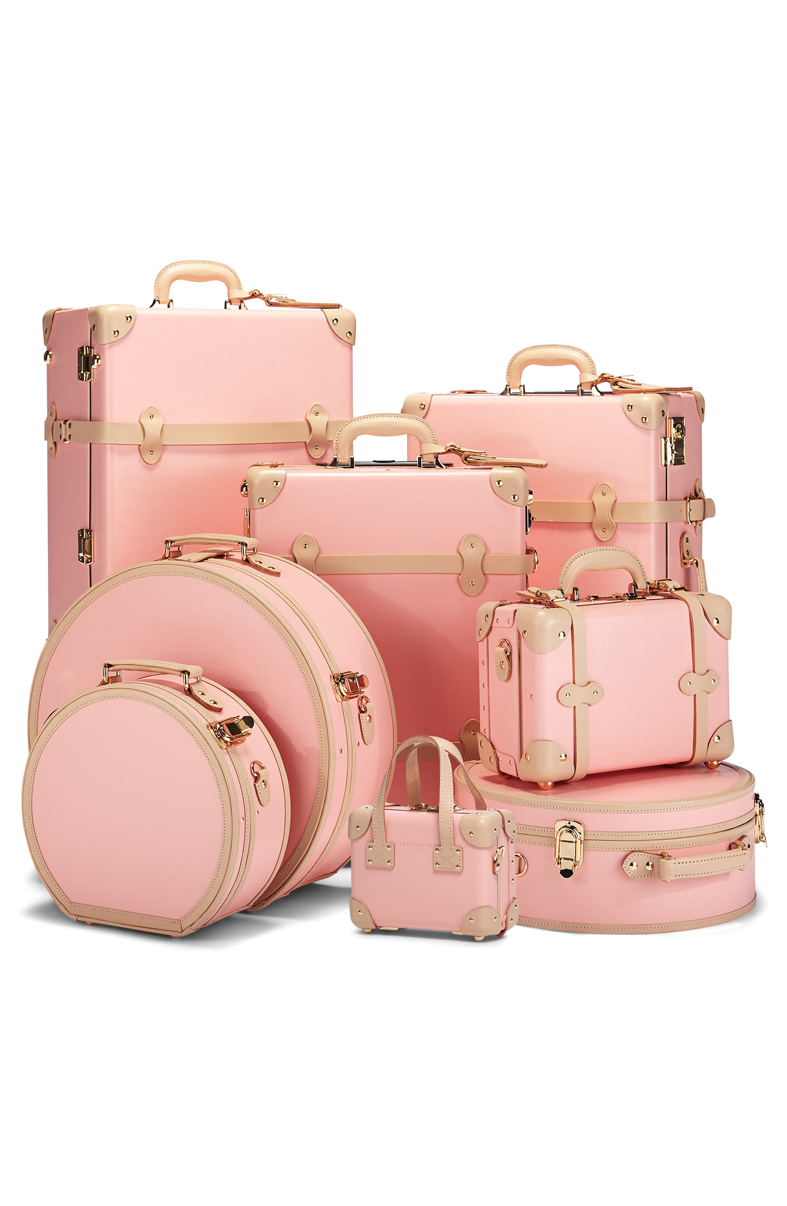 steamline luggage pink