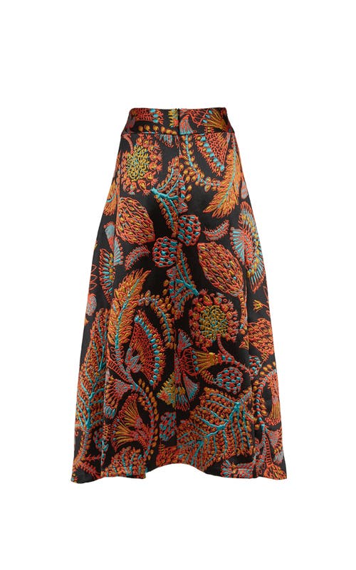 Shop La Doublej Milano Skirt Jacquard Sicomore Black