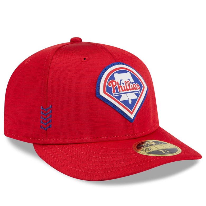 Shop New Era Red Philadelphia Phillies 2024 Clubhouse Low Profile 59fifty Fitted Hat