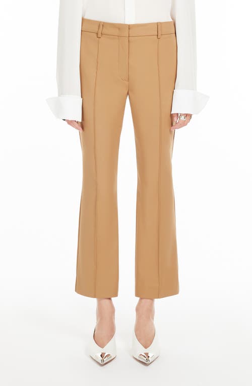 Shop Sportmax Antony Low Rise Ankle Trousers In Camel