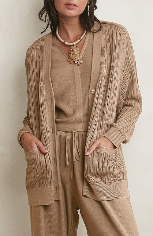 Shop Oyun Kai Boyfriend Cardigan In Khaki