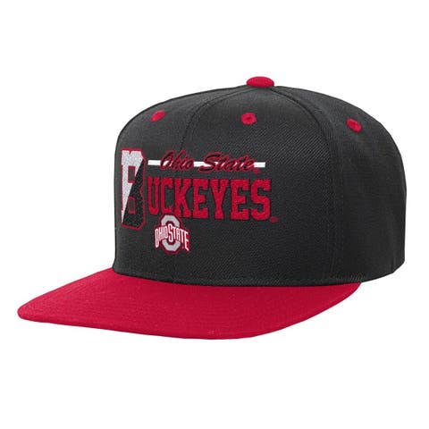 San Francisco 49ers Mitchell & Ness Youth Team Script Snapback Hat -  Black/Scarlet