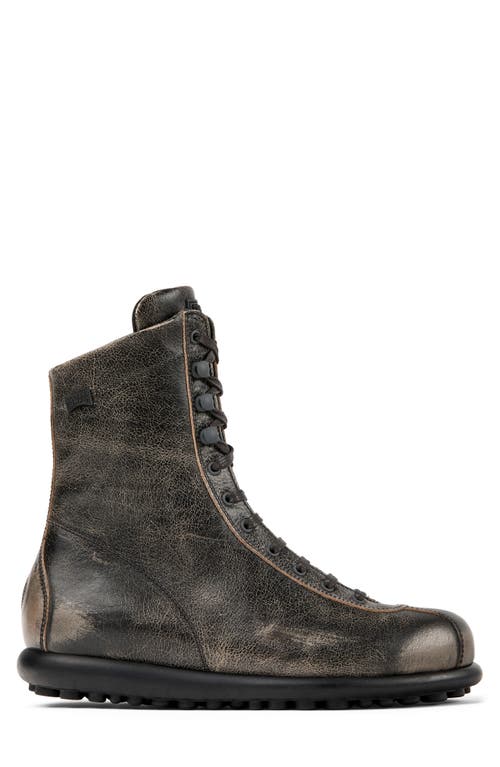 Camper Ariel Lace-up Leather Boots In Vintage Bronze
