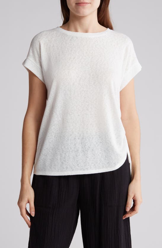 Caslon Drawstring T-shirt In White