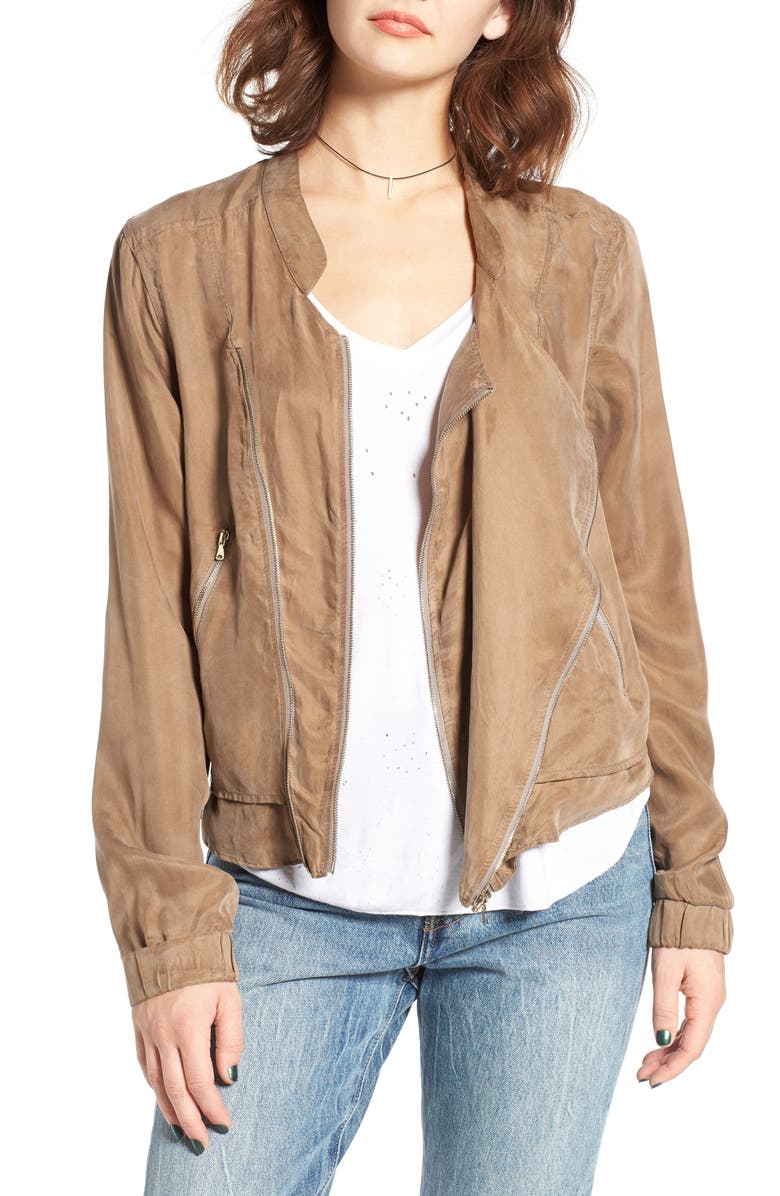BLANKNYC Twill Jacket, Main, color, OLIVE JUICE