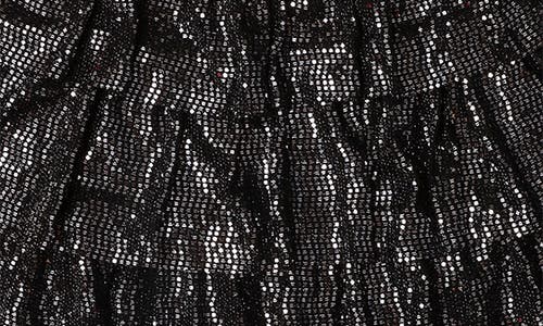 Mia New York Kids' Metallic Tiered Skirt In Black