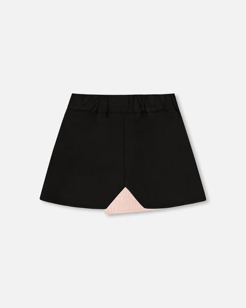 Shop Deux Par Deux Girl's Skort With Contrast Front Light Pink In Rose Smoke