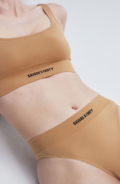 Savage X Fenty Seamless High Waist Briefs In Sweet Latte Nude