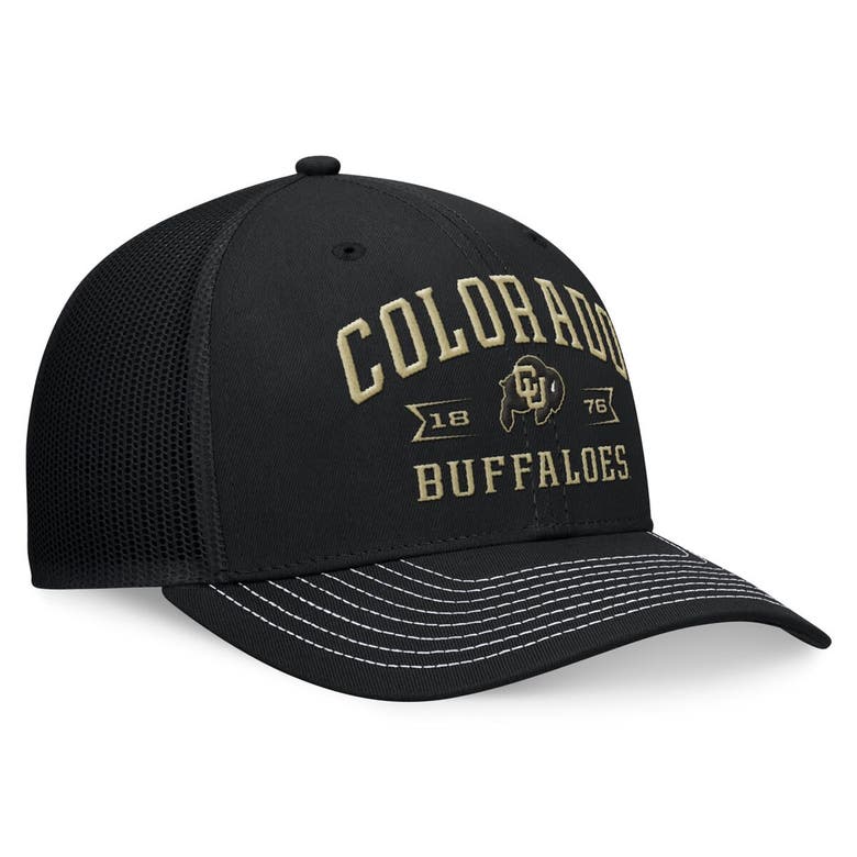 Shop Top Of The World Black Colorado Buffaloes Carson Trucker Adjustable Hat