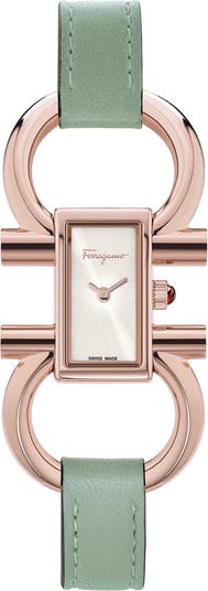 FERRAGAMO Double Gancini Bracelet Watch, 13.5mm x 23.5mm