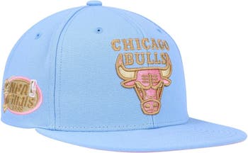 Mitchell & Ness Chicago Bulls Snapback Hat Cap Light (Pastel) Pink/Black