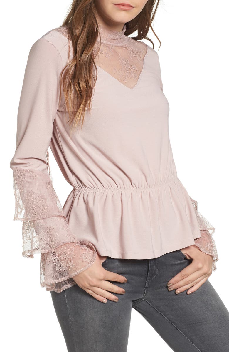 Leith Spiral Lace Top | Nordstrom