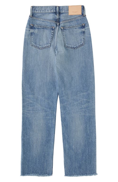 Moussy Olivia High Waist Wide Leg Jeans In Blue