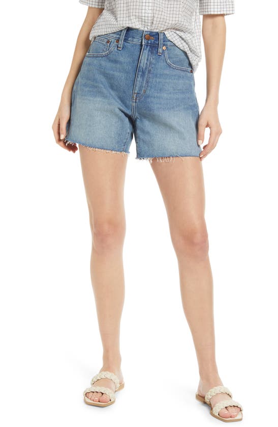 MADEWELL RELAXED MID LENGTH DENIM SHORTS