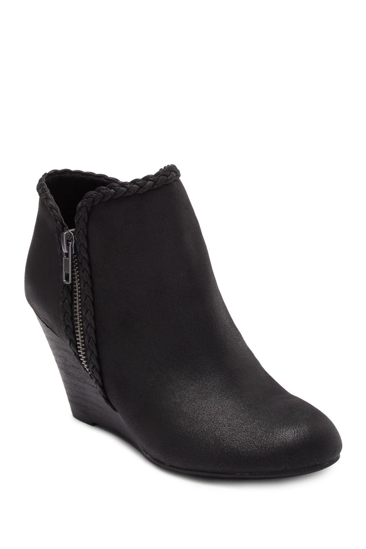 report wedge booties