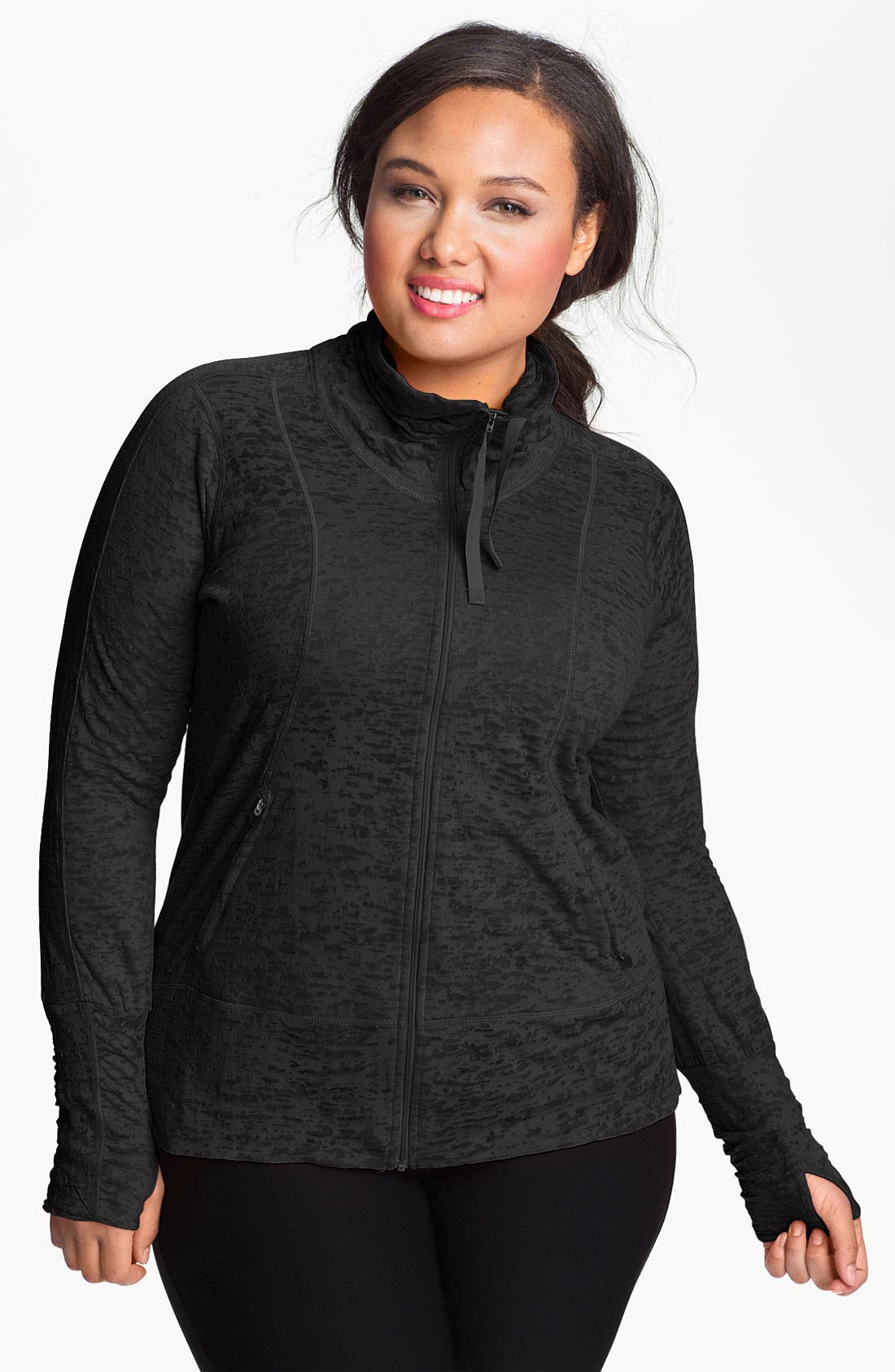 Moving Comfort 'Flow' Lightweight Burnout Jacket (Plus Size) Nordstrom