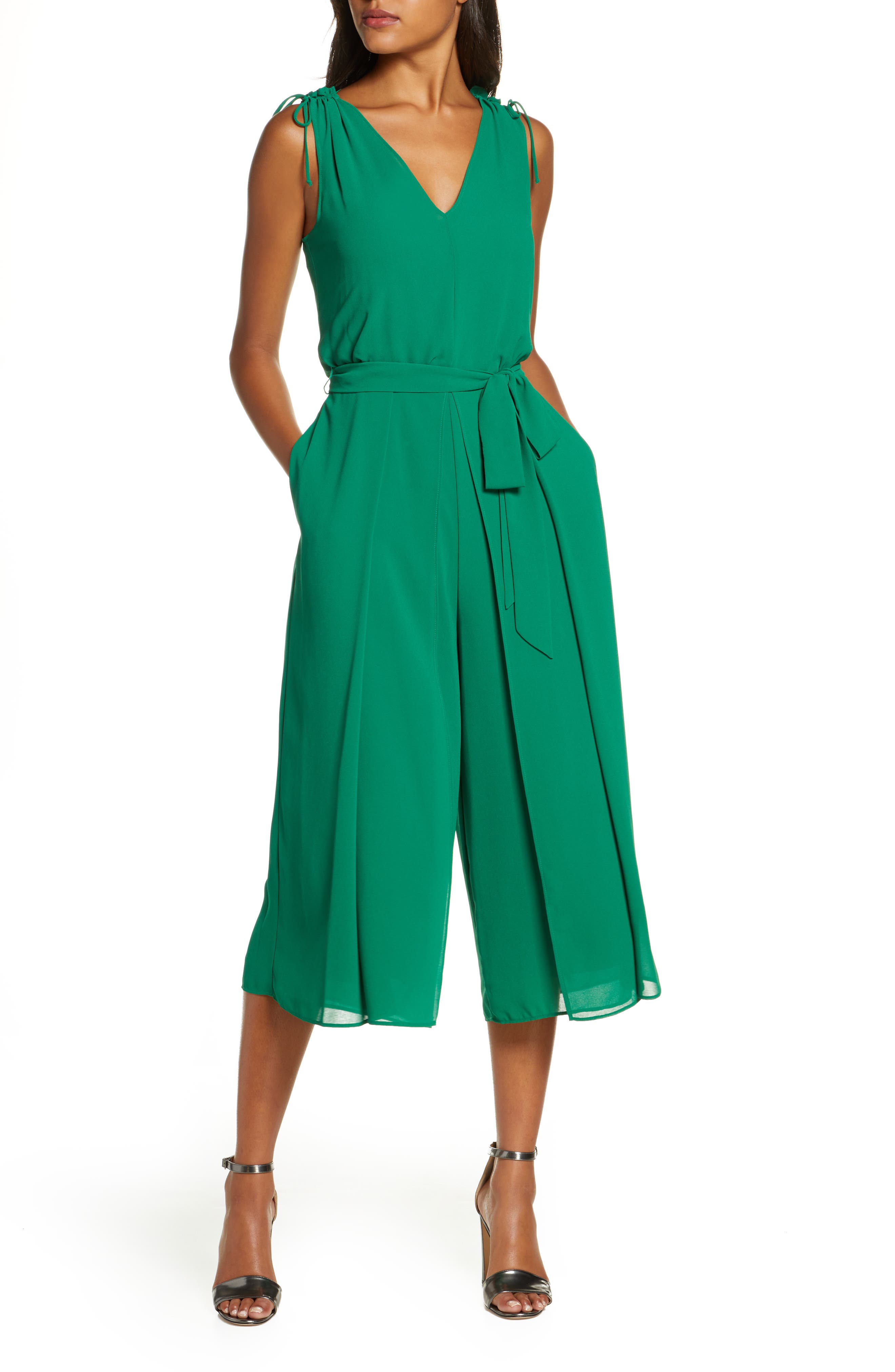 vince camuto chiffon jumpsuit