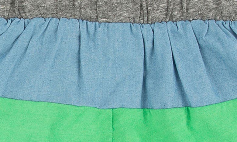 Shop Miki Miette Jax Henley T-shirt & Colorblock Shorts Set In Ipanema