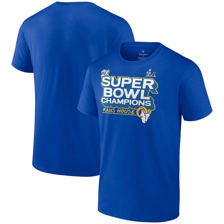 Men's Fanatics Los Angeles Rams Super Bowl LVI Champions Parade Tee, Size: Small, Blue