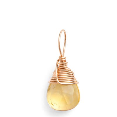 Nashelle 14K-Rose Gold Fill & Semiprecious Stone Charm