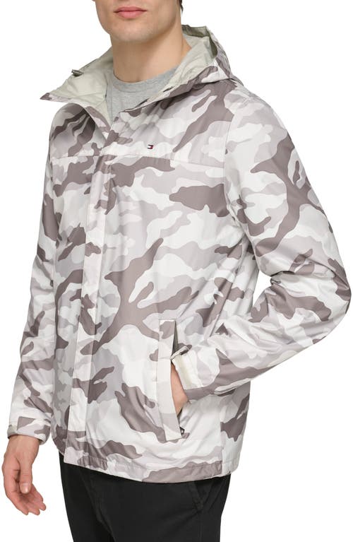TOMMY HILFIGER TOMMY HILFIGER HOODED RAIN SLICKER JACKET