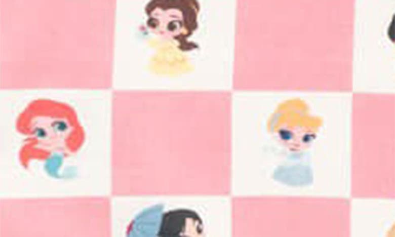 Shop Monica + Andy Disney Princess Organic Cotton Sweatshirt & Jogger Set In Disney Princess Checkerboard