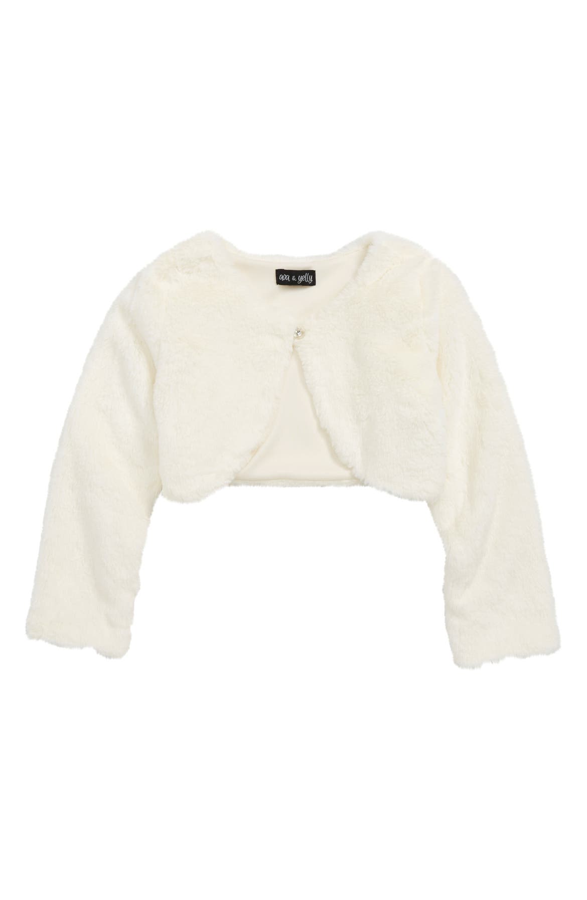 Ava & Yelly Faux Fur Bolero (Toddler Girls & Little Girls) | Nordstrom