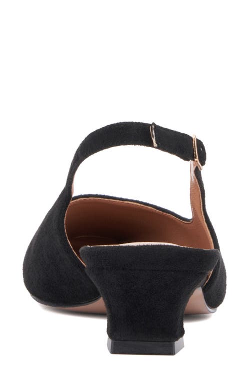 Torgeis Slingback Kitten Heel Pump In Black