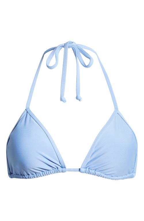 Simply Seamless Triangle Bikini Top in Coastal Blue