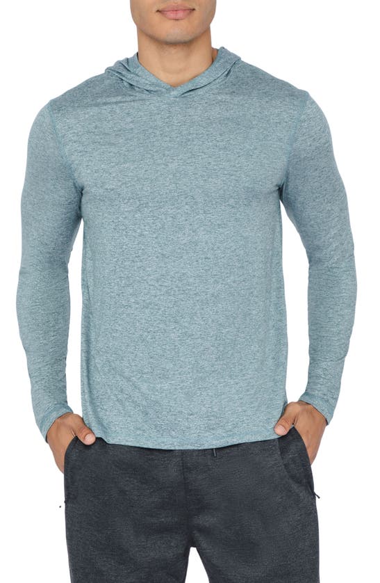 90 Degree By Reflex Hooded Pullover In Heather Sage