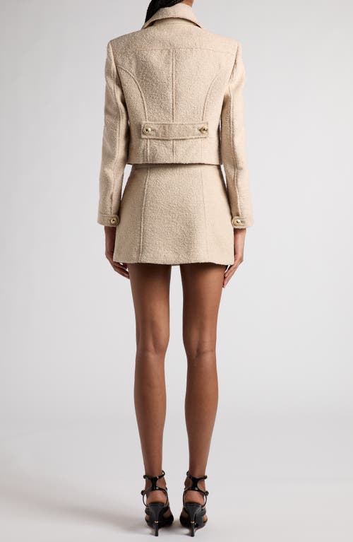 Tom Ford Wool-blend Bouclé Jacket In Jb306 Milky Beige