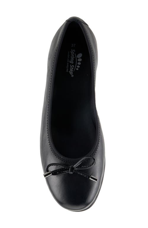 Spring Step Chesser Flat In Black
