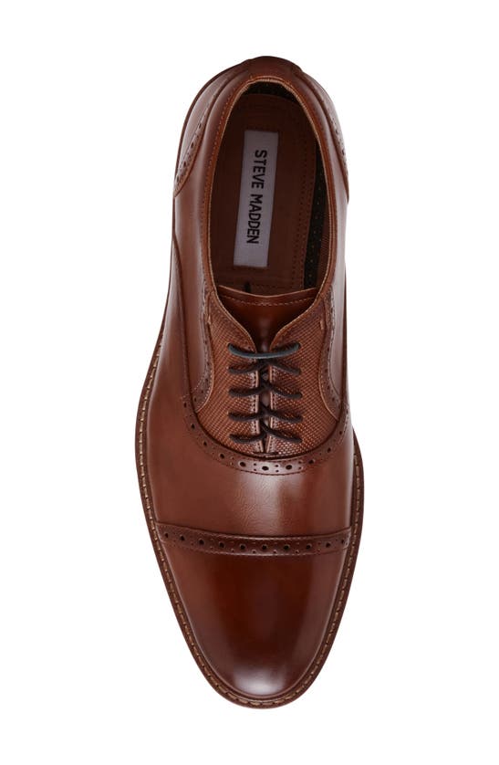 Steve Madden Duart Cap Toe Oxford In Tan