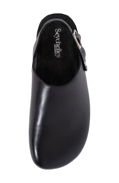 Shop Seychelles Buckle Up Clog In Black Leather