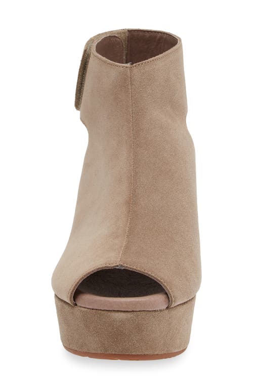 Chocolat Blu Gabby Block Heel Sandal In Taupe Suede