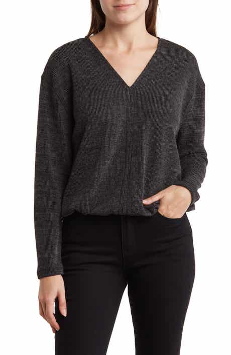 90 DEGREE BY REFLEX Lux Fleece Stonewash Pullover Sweater